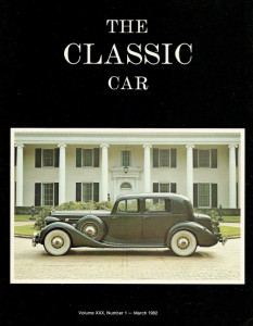 THE CLASSIC CAR 1982 MAR - PACKARD 1407, PIERCE WALDORF,R-R BREWSTER, ZEPPELIN